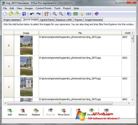 Skærmbillede PTGui Windows 7