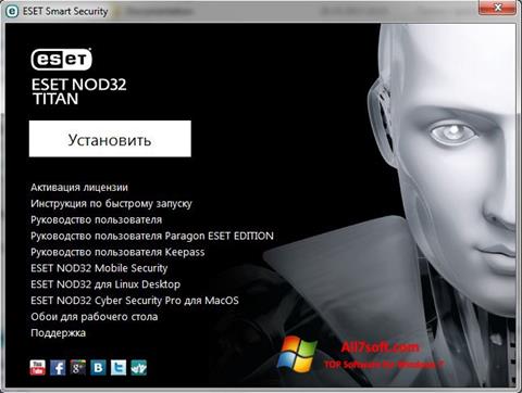 Skærmbillede ESET NOD32 Titan Windows 7