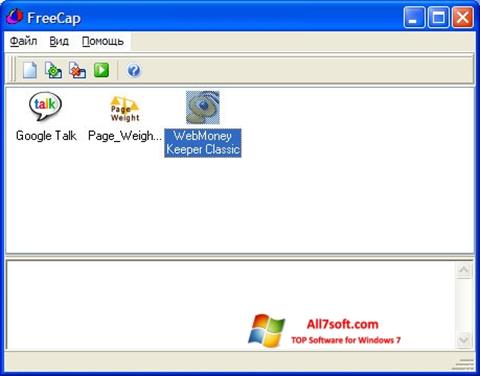Skærmbillede FreeCap Windows 7