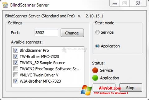 Skærmbillede BlindScanner Windows 7