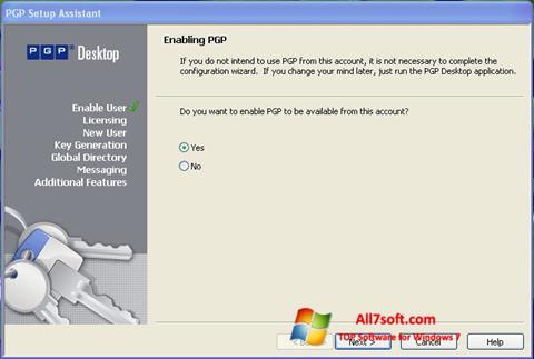 Skærmbillede PGP Desktop Windows 7