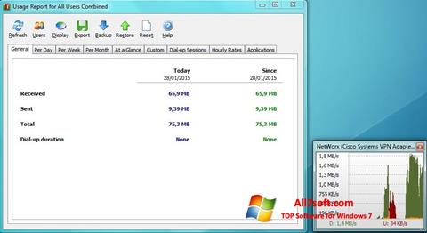 Skærmbillede NetWorx Windows 7