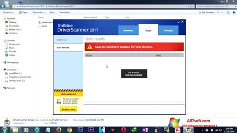 Skærmbillede DriverScanner Windows 7