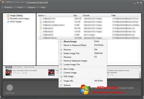 Skærmbillede DAEMON Tools Ultra Windows 7