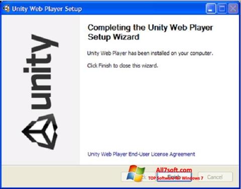 Skærmbillede Unity Web Player Windows 7