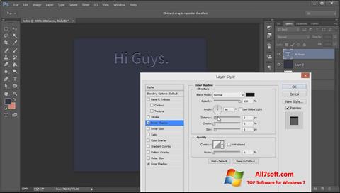 Skærmbillede Adobe Photoshop CC Windows 7