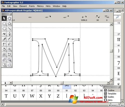Skærmbillede Fontographer Windows 7