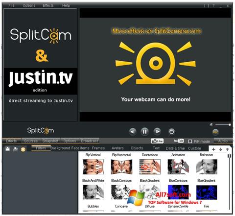 Skærmbillede SplitCam Windows 7