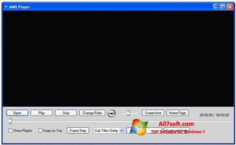 Skærmbillede AMR Player Windows 7