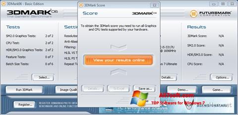 Skærmbillede 3DMark06 Windows 7