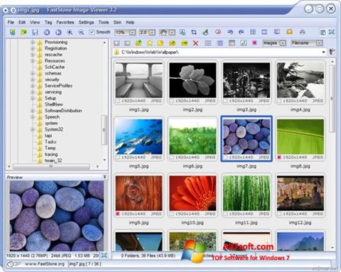 Skærmbillede FastStone Image Viewer Windows 7