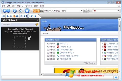 Skærmbillede Flock Windows 7