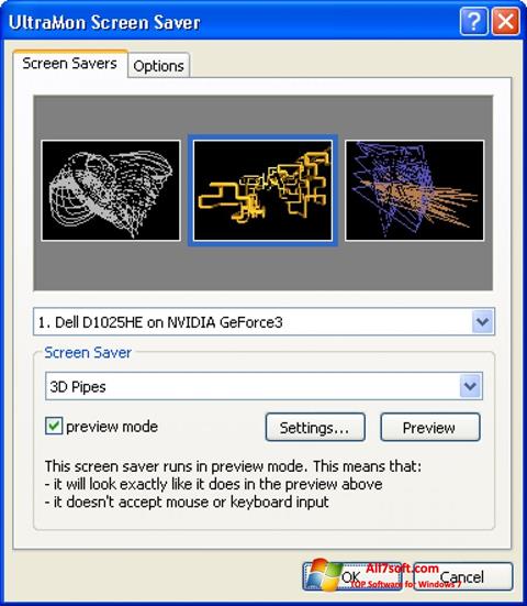 Skærmbillede UltraMon Windows 7
