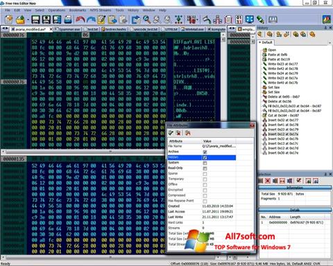 Skærmbillede Hex Editor Neo Windows 7
