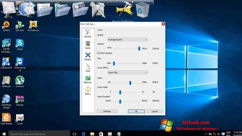 Skærmbillede RocketDock Windows 7