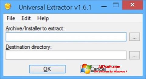 Skærmbillede Universal Extractor Windows 7