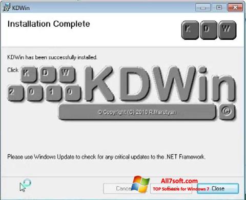 Skærmbillede KDWin Windows 7