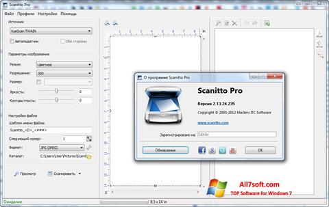 Skærmbillede Scanitto Pro Windows 7
