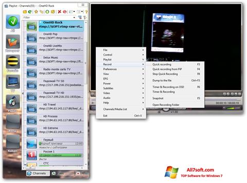 Skærmbillede SimpleTV Windows 7