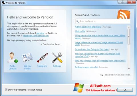 Skærmbillede Pandion Windows 7