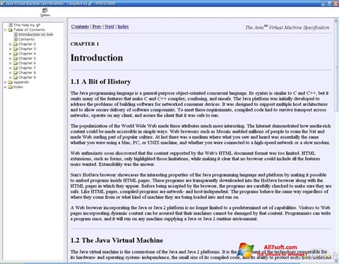 Skærmbillede Java Virtual Machine Windows 7