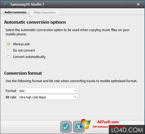 Skærmbillede Samsung PC Studio Windows 7