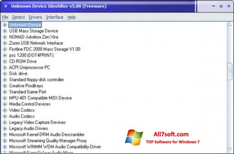 Skærmbillede Unknown Device Identifier Windows 7