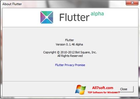 Skærmbillede Flutter Windows 7