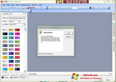 Skærmbillede PCStitch Windows 7