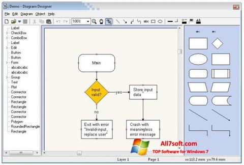 Skærmbillede Diagram Designer Windows 7