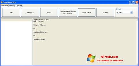 Skærmbillede SuperOneClick Windows 7
