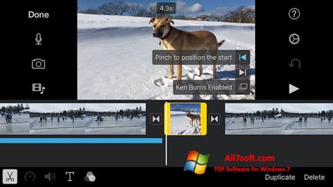 Skærmbillede iMovie Windows 7