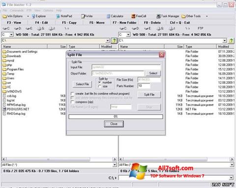 Skærmbillede File Master Windows 7