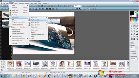 Skærmbillede PhotoFiltre Studio X Windows 7