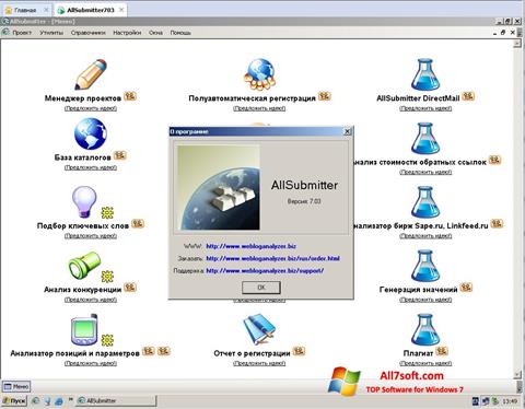 Skærmbillede AllSubmitter Windows 7