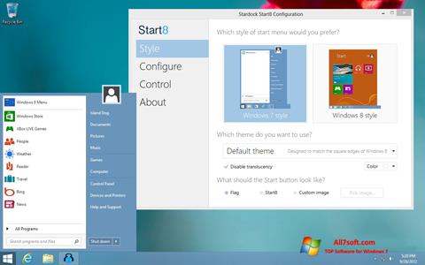 Skærmbillede Start8 Windows 7