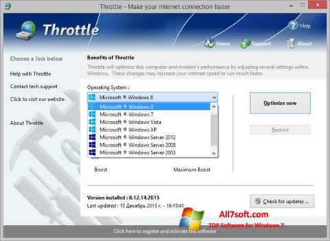 Skærmbillede Throttle Windows 7