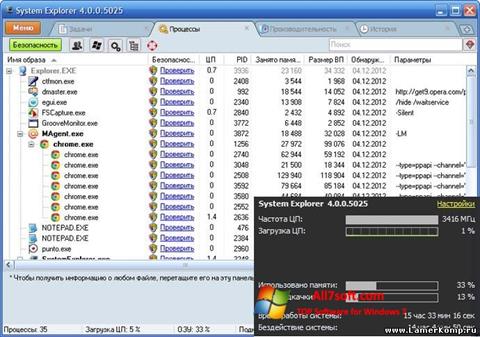 Skærmbillede System Explorer Windows 7