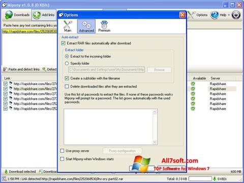 Skærmbillede Mipony Windows 7