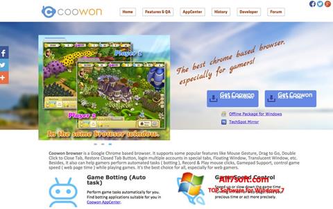 Skærmbillede Coowon Browser Windows 7