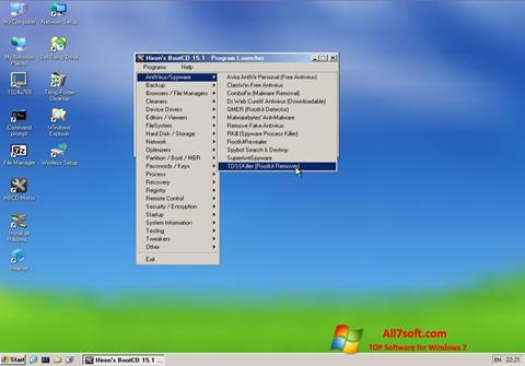 Skærmbillede Hirens Boot CD Windows 7