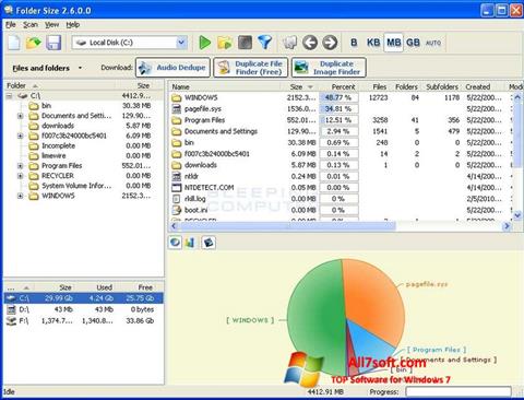 Skærmbillede Folder Size Windows 7