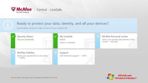 Skærmbillede McAfee LiveSafe Windows 7