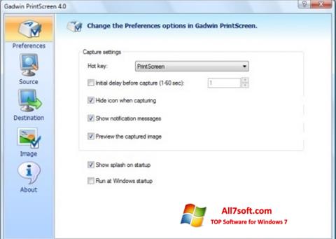 Skærmbillede Gadwin PrintScreen Windows 7