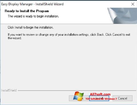 Skærmbillede Easy Display Manager Windows 7