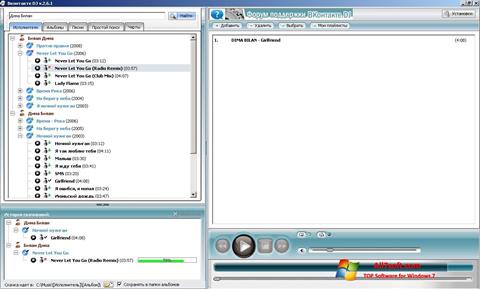Skærmbillede VKontakte DJ Windows 7