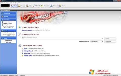 Skærmbillede Shareaza Windows 7