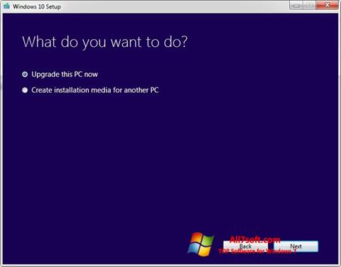 Skærmbillede Media Creation Tool Windows 7