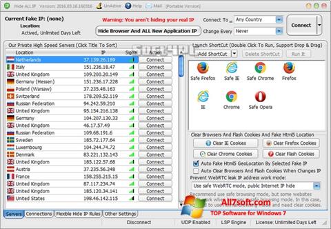 Skærmbillede Hide ALL IP Windows 7