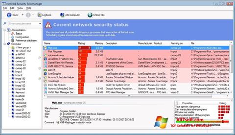 Skærmbillede Security Task Manager Windows 7